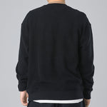 Converse Slogan Long-sleeve Round-neck Sweater Men Black 10019956-A01