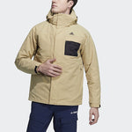 adidas 3in1 Dwn Jkt 3 In 1 Stay Warm Hooded Down Jacket Light Khaki H20771