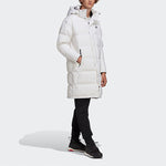 adidas Puffy Long Co Hooded Down Jacket Men's White GF0073
