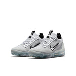 (GS) Nike Air VaporMax 2021 Flyknit 'White Metallic Silver' DB1550-100