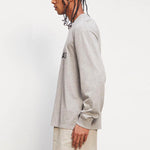 Fear of God Essentials FW20 Long Sleeve Logo Tee 'Heather Oatmeal' 0125250500230260