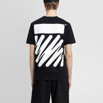 Men's Off-White SS22 Solid Color Cotton Printing Short Sleeve Black T-Shirt OMAA027S22JER0101001