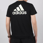 adidas SS20 Logo Applique Round-neck Short-sleeve Tee Men Black FM7542