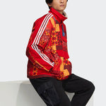 adidas originals Cny Aop Jkt New Year's Edition Stay Warm Reversible Stand Collar logo Sports Jacket Red HD0317