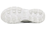 (WMNS) Skechers D'Lites 1.0 Low Running Shoes White 149465-WHT