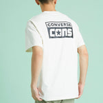 Converse Alphabet Logo Printing Retro Casual Short Sleeve Cream Yellow 10021134-A05