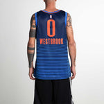 Nike Russell Westbrook Statement Edition Swingman Jersey SW 'Dark Blue' 877216-419