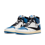 Air Jordan 1 Retro High x Fragment Design x Travis Scott 'Sail Black Military Blue' DH3227-105
