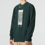 Men's adidas Wj Logo Swt Round Neck Pullover Alphabet Athleisure Casual Sports Green HM2945