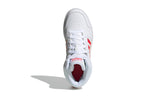 (GS) adidas Hoops 2.0 Mid J 'White Signal Pink' FW7610