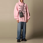 (WMNS) Balenciaga SS21 Printing Hoodie Pink 641529TJVI61401