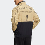 adidas Contrast Color Stitching Alphabet Printing Stand Collar Sports Unisex Multicolor Jacket HM2693
