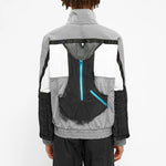 Men's Nike ISPA Series 3M Reflective Zipper Pocket Casual Jacket Windbreaker Gray 'Wolf Grey Black Blue' CD6368-012