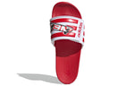 adidas neo Adilette Comfort Adj Yellow Crossover Red White Unisex Slippers 'Red White' FY3040