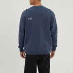 Men's Nike Logo Embroidered Round Neck Sports Pullover Blue DR7834-437