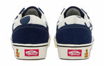 Vans Old Skool Casual Skate Shoes Unisex Blue White Flower Printing 'Blue White Green' VN0A5DYCB1U