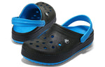 Crocs Wear-Resistant Lightweight Cozy Sports Unisex Black Blue Sandals 'Black Blue' 205237-49S