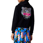 (WMNS) KENZO Embroidery Zipper Hoodie Black F962BL7214XA-99