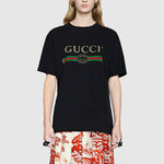 (WMNS) Gucci Oversize T-Shirt With Logo 'Black' 457095-X5L89-1948