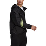adidas Stripe Logo Sports Training Half Zipper Jacket Black H65744