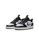 (GS) Nike Court Borough Low 2 'Black White Silver' CT3964-100