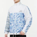 PUMA Mountain Aop Windbreaker Woven Sports Logo Jacket White 534542-99