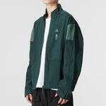 Men's adidas Wj 2.0 Wv Jkt Sports Color Block Casual Stand Collar Jacket Green HM5173