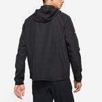 Nike As Men's Nk Rpl Miler JKT Jacket Reflective Logo Print Woven Sports Hooded Jacket Men's Black DD4747-010