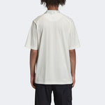 Men's Y-3 Solid Color Logo Polo Shirt White FN3356
