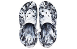 (WMNS) Crocs Classic Platform Marbled Clog 'Black White' 207176-066