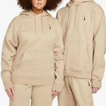 Men's Nike x Billie Eilish Crossover Solid Color Cotton Hooded Long Sleeves Us Edition Brown DQ7750-202