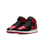 (GS) Air Jordan 1 Mid SS 'Black + Red = Bred' DM9650-001