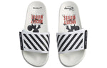 (WMNS) Li-Ning Sports Fashion Series Disney Mickey Crossover Lightweight Stylish White Black Slippers AGAQ024-3