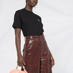 (WMNS) Off-White Arrow Printing Short Sleeve Black OWAA049E20JER0141001