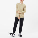 New Balance Logo Printing Round Neck Long Sleeve Khaki AMT13343-HNA