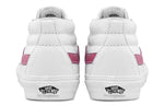 Vans Unisex Sk8-Mid Mid-Top Sneakers White/Red VN0A3WM3B84