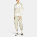 Nike Sportswear Swoosh Half Zipper Big Pocket Woven hooded Logo Jacket White CU3886-072