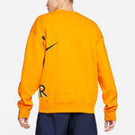Nike Air x Kim Jones Crossover Logo Printing Fleece Round Neck US Edition Couple Style Orange DD0692-804