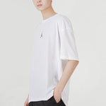 Air Jordan SS22 Logo Printing Sports Round Neck Short Sleeve White DH8922-100