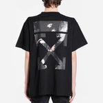 Off-White Painting Arrow Printing Short Sleeve Black OMAA038G20JER0031088