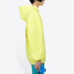 (WMNS) Balenciaga Crew Printing Hoodie Yellow 578135TIV757072