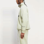 Fear of God Essentials FW20 Half Zip Sweatshirt 'Sage' 0192250500213012