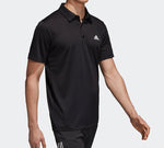 adidas Fab Logo Applique Sports Breathable Short-sleeve Polo Shirt Men Black CV8322