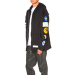 Off-White Detail Long Sleeves Zipper Black OMBB009G20JER0011001