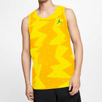 Air Jordan Printed Poolside Printing Basketball Sports Vest Yellow CJ6231-728