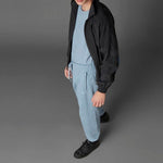 Men's adidas originals Logo Solid Color Bundle Feet Sports Pants/Trousers/Joggers Blue HD4817