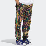 Men's adidas originals Geometry Pattern Full Print Printing Stripe Casual Pants/Trousers Multicolor HC3089