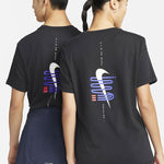 Nike Dri-FIT A.I.R. Casual Logo Printing Round Neck Pullover Short Sleeve Black T-Shirt DR7667-010