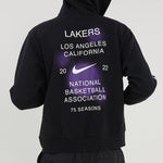 Men's Air Jordan NBA Los Angeles Lakers Printing Knit Fleece Pullover Black DH9454-010