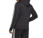 adidas Printing Sports Fleece Lined hooded Knit Jacket Black DQ1455